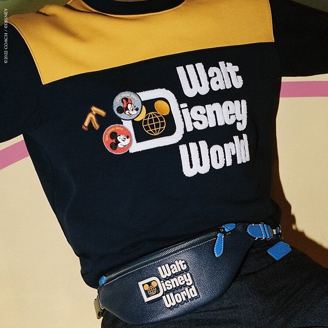 coach和迪士尼联名包米奇,coach双肩包迪士尼联名二手