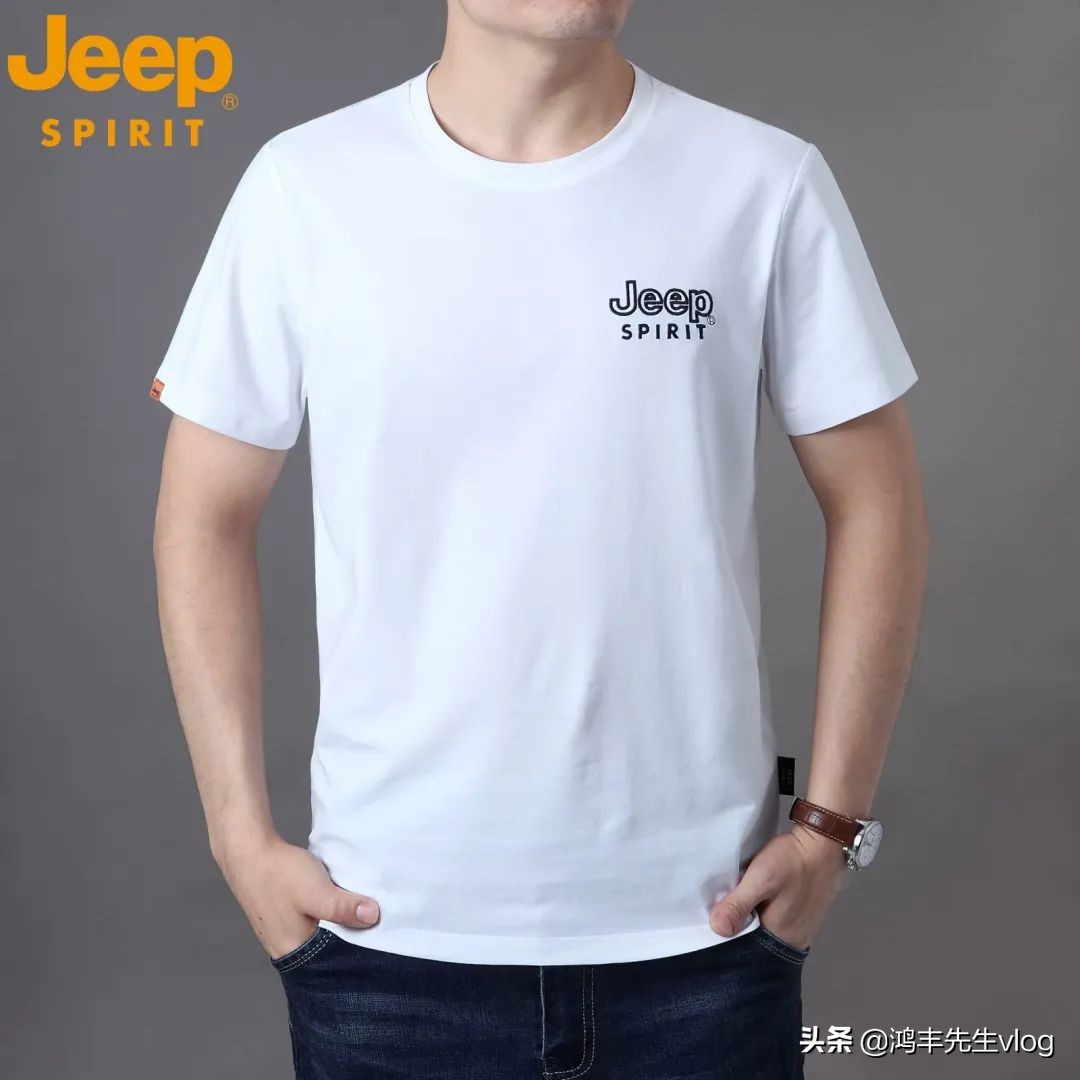 jeep短袖t恤专卖店男装翻领,jeep短袖t恤男纯棉官方正品
