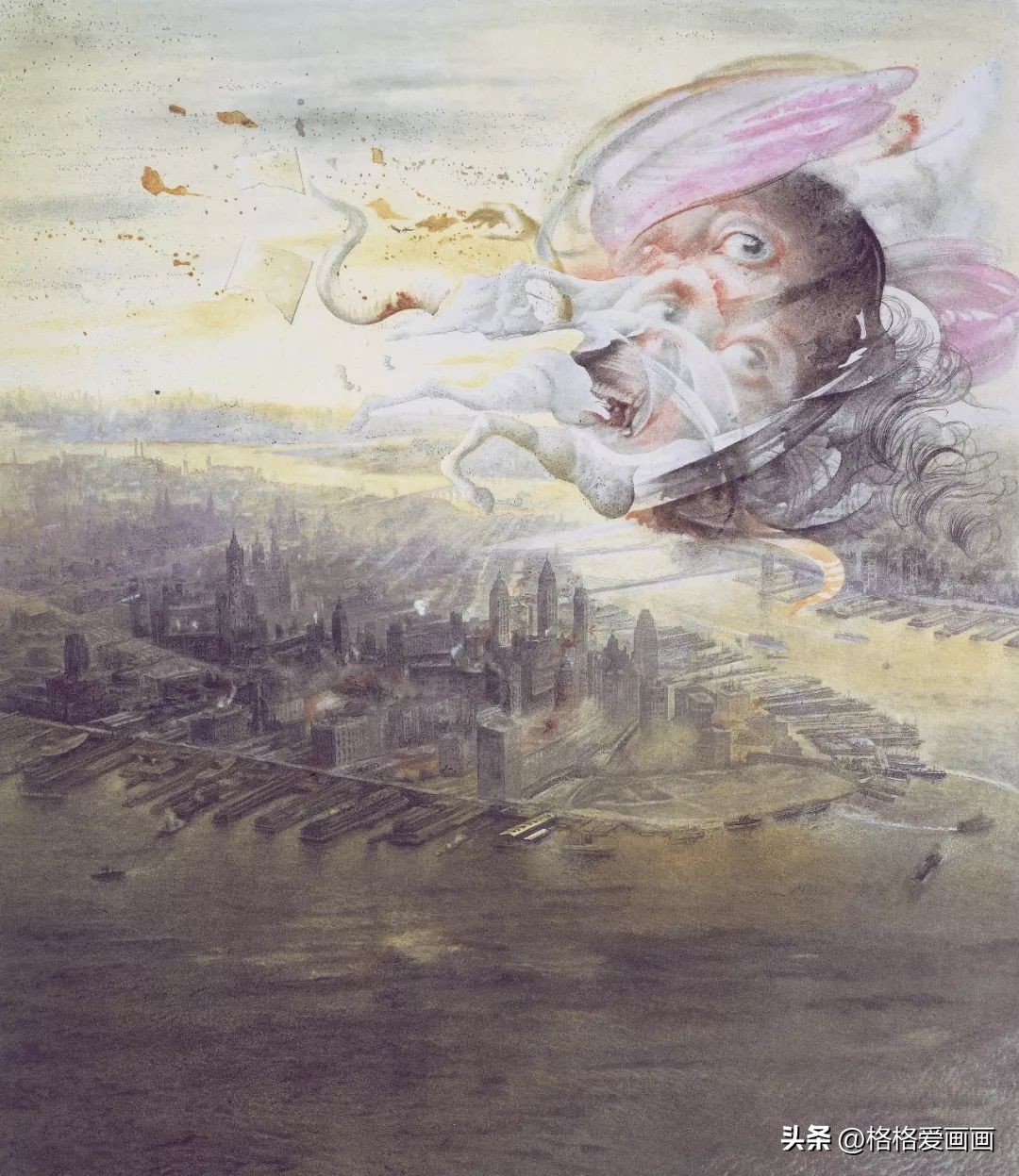 纳兰霍超现实素描,爱德华多纳兰霍的作画风格