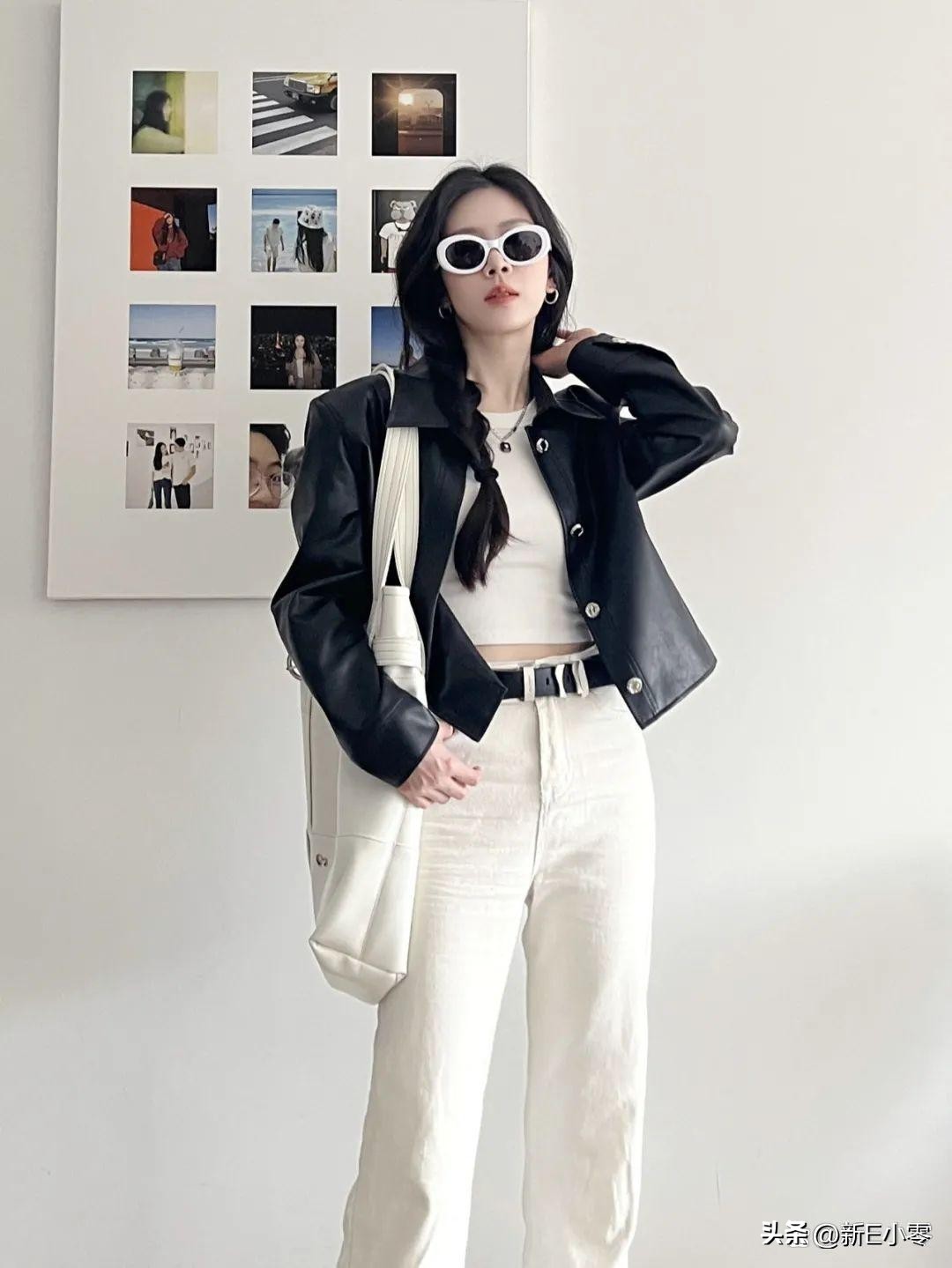 早春oversize皮衣,春装大码外套胖mm早春皮衣