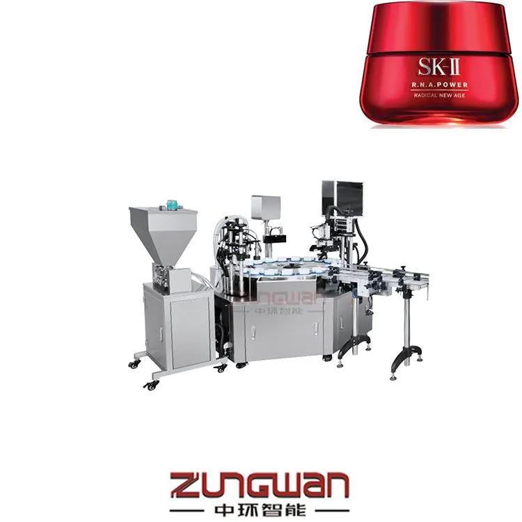 ZHL-F30全自动药膏瓶装灌装机铝膜封口旋盖机
