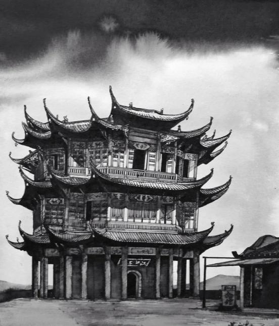 黄鹤楼天下江山第一楼是哪个门,黄鹤楼天下江山第一楼谁写的