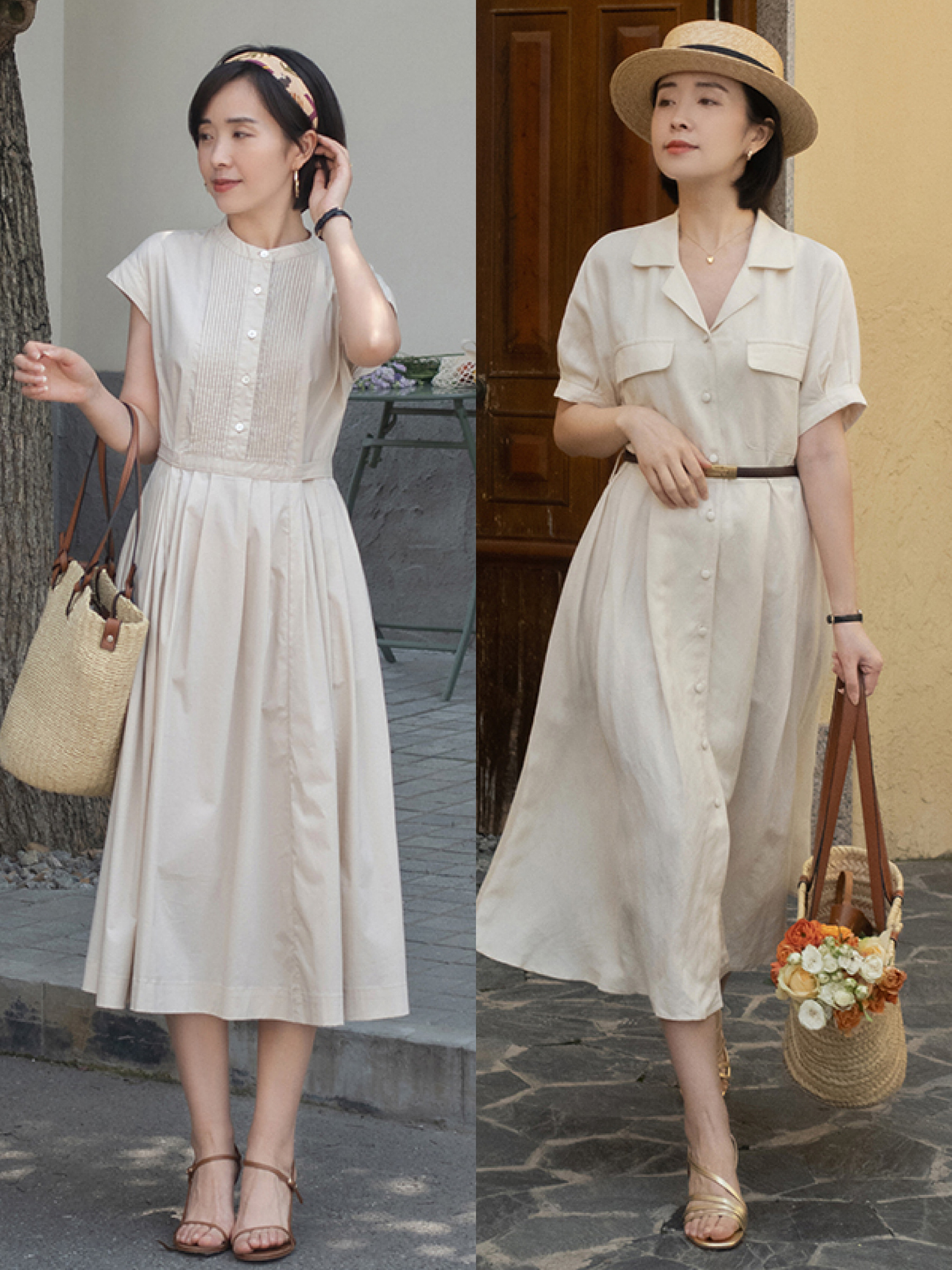 连衣裙穿搭风格高级感合集,魅力十足的连衣裙穿搭