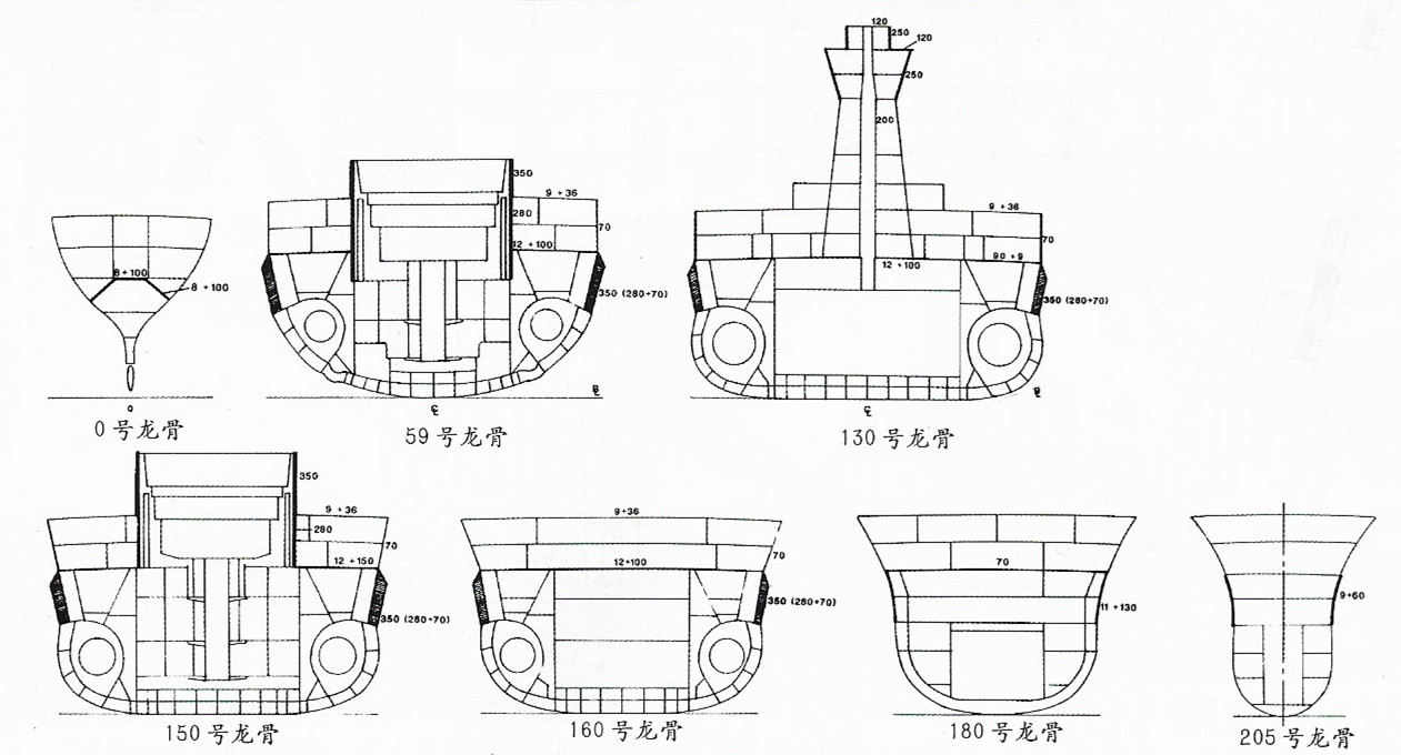 意大利维内托级战列舰舰炮,维内托级战列舰设计图