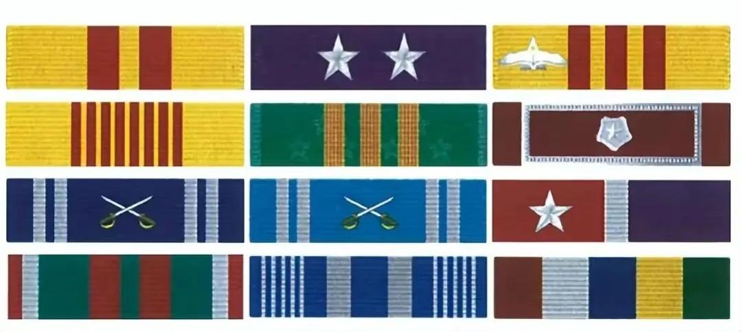 佩戴新式勋表的军人照片,如何佩戴军人勋表