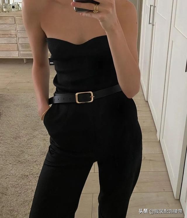 迪丽热巴穿束腰,迪丽热巴同款黑色束腰