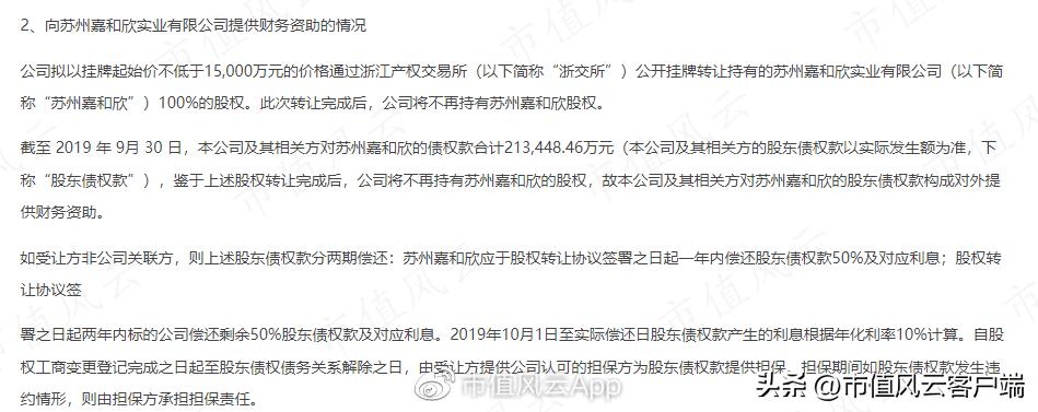 债务重组嘉凯城,资不抵债子公司股权投资减值