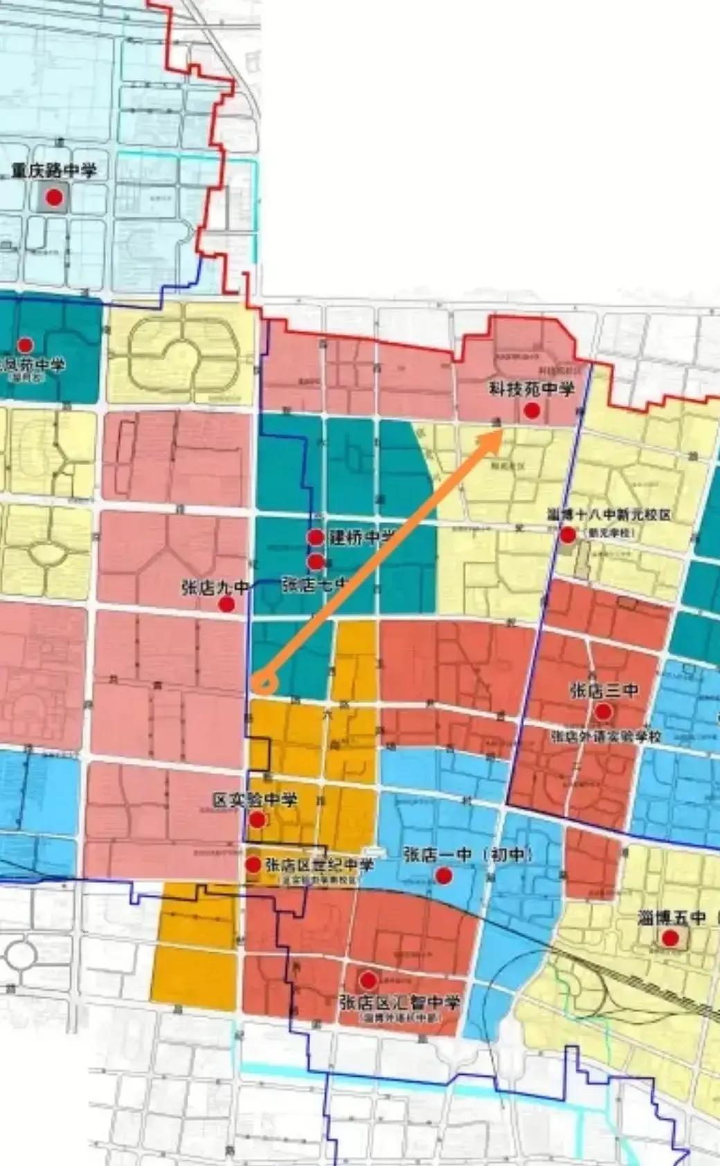 张店华侨城划片哪个初中,张店初中划片