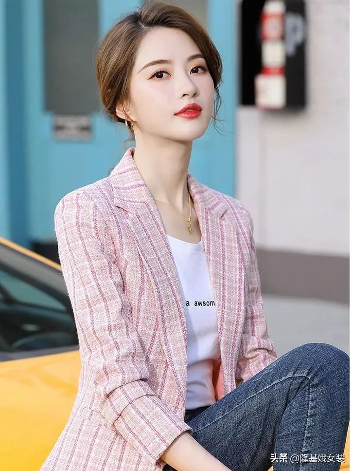 大码短款薄西装外套新款,大码西装夏季薄款短款外套