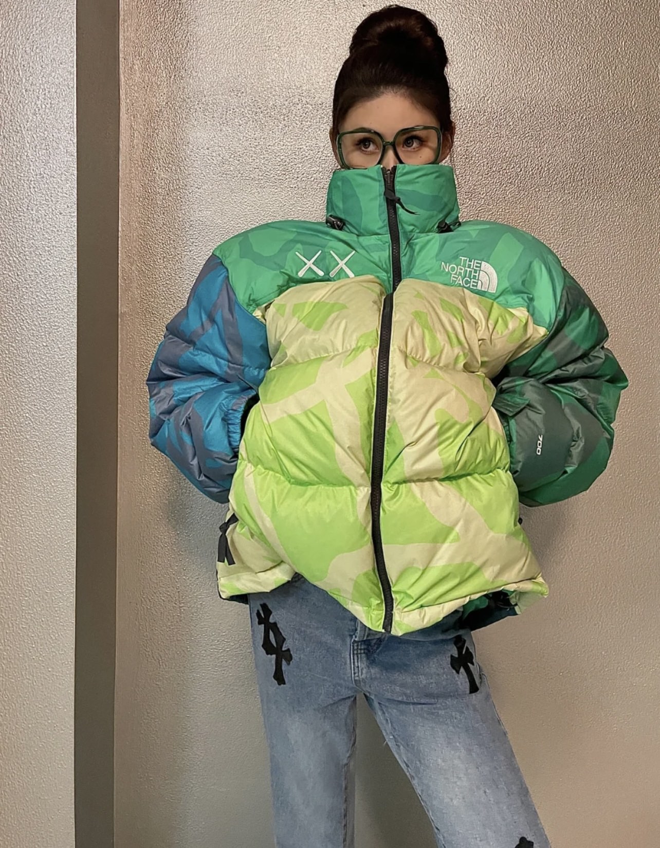 TheNorthFace北面联名款1996美版羽绒服显得更年轻有活力的感觉