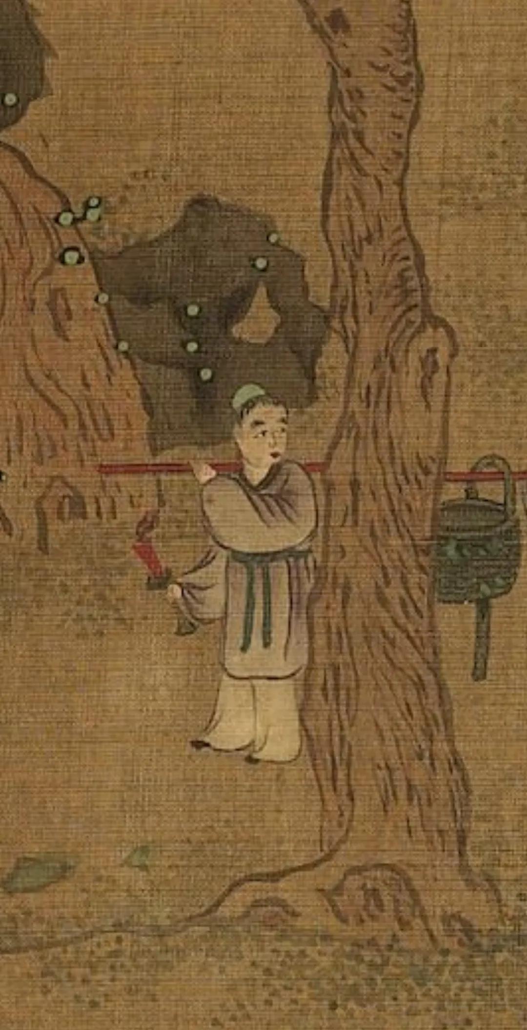 张齐翰·秉烛夜游图丨张戡·解鞍调箭图丨