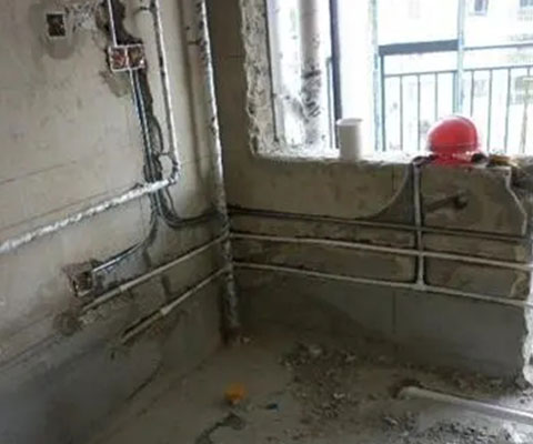 厨房厕所水电安装效果图,厨房卫生间水电走顶好还是走地好