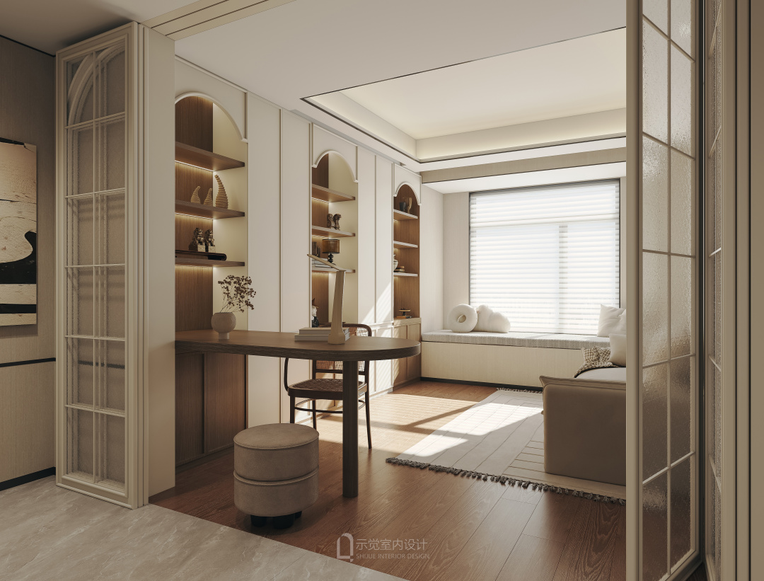 示觉设计|170㎡中粮瑞虹海景壹号,自然系轻法柔和私宅