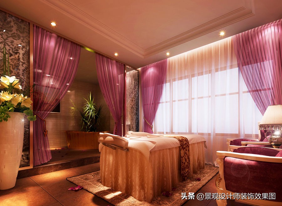 美容院设计效果视频,美容院装修风格案例图