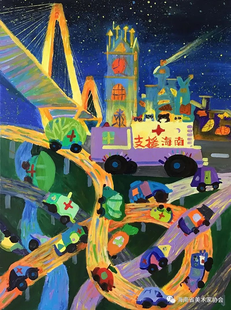 展览在线‖海南省美术家协会“艺”起抗疫网络美术展（五）