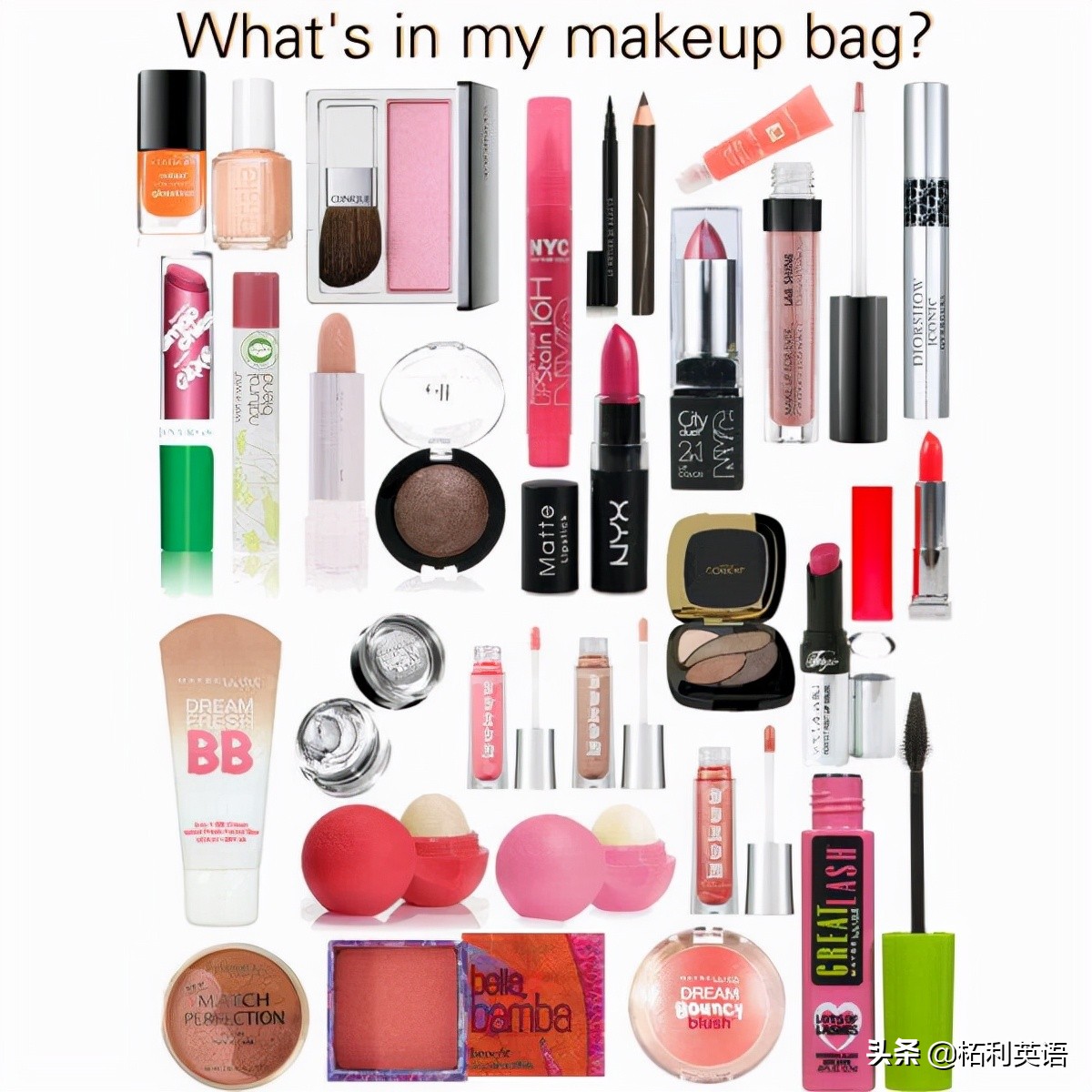 化妆品英语词汇大全视频,化妆品类的英语单词