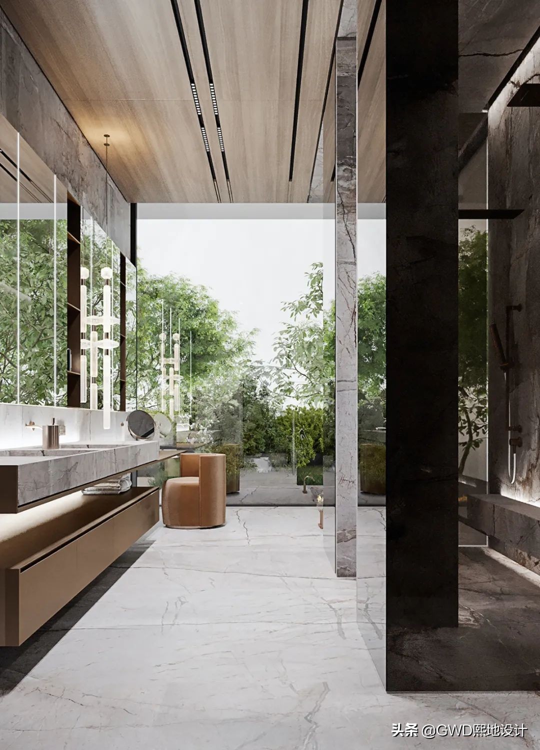 最美卫生间装修效果图,2021最火卫生间设计效果图