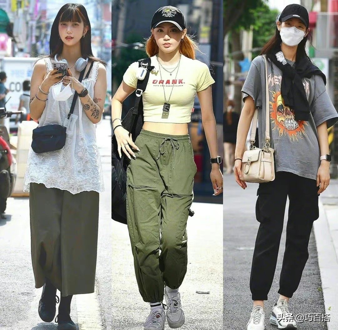 韩国明星街拍穿搭,韩国街拍穿搭素人