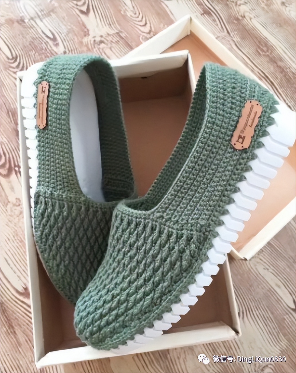 针织鞋子图案花样大全,针织鞋作品