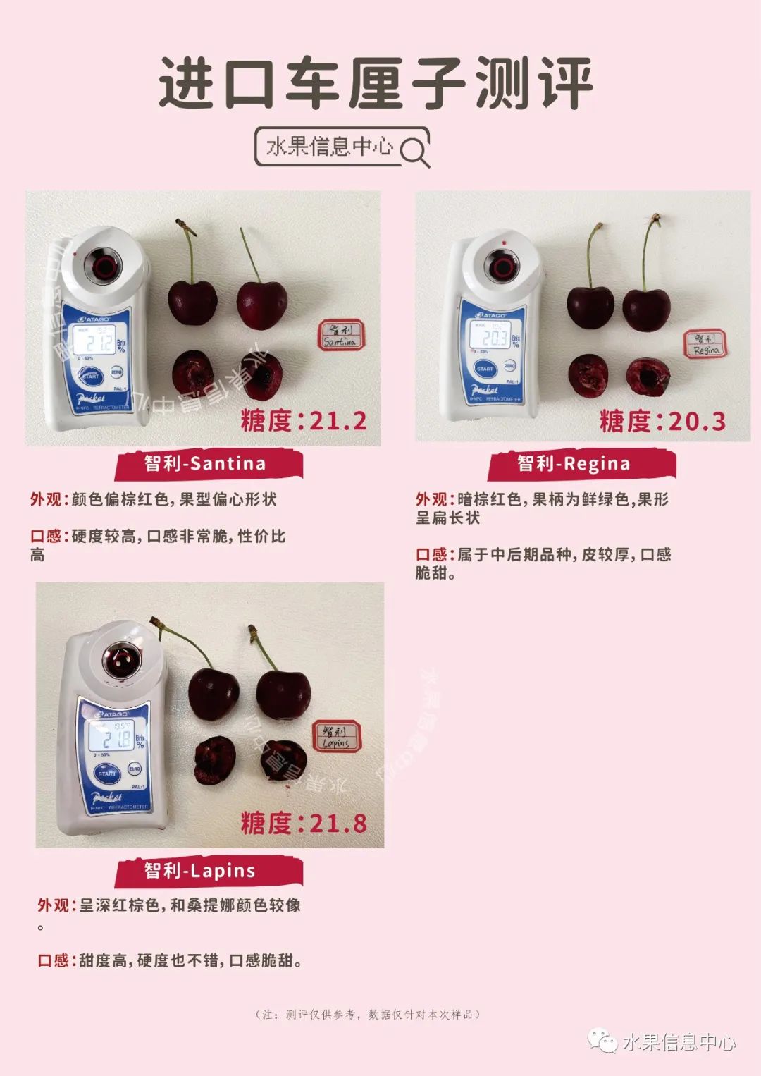 【车厘子评测】新西兰、智利、澳大利亚车厘子大PK