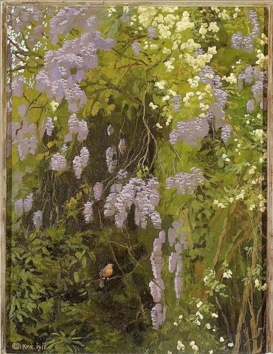 这一架紫藤，隔开了俗世