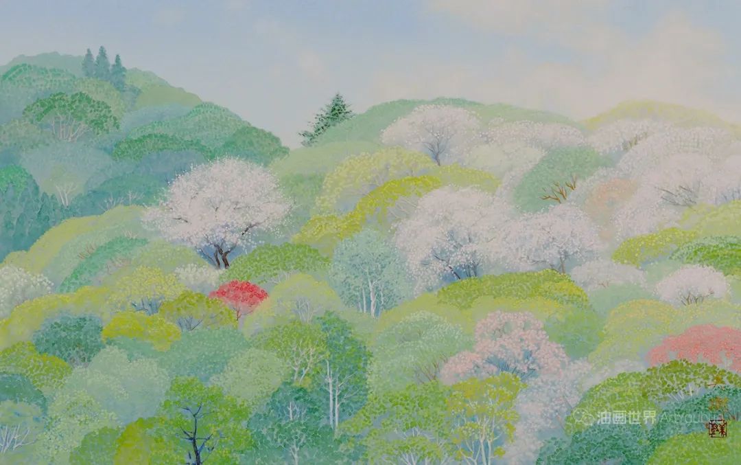 野地美树子手绘油画,日本画家奈良美智作品图