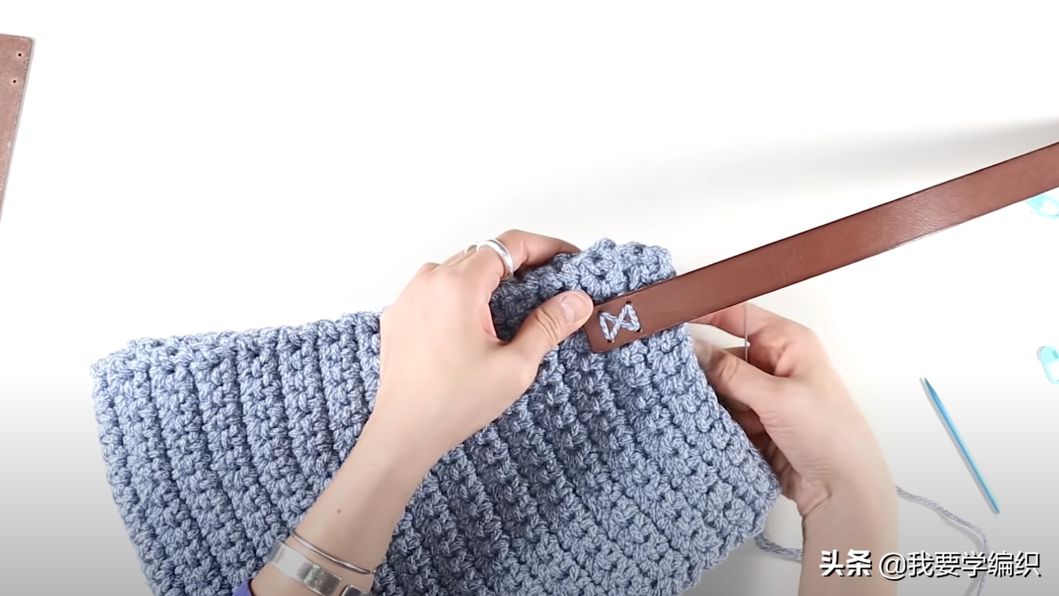 新手入门学钩小包,新手学钩包包视频教程