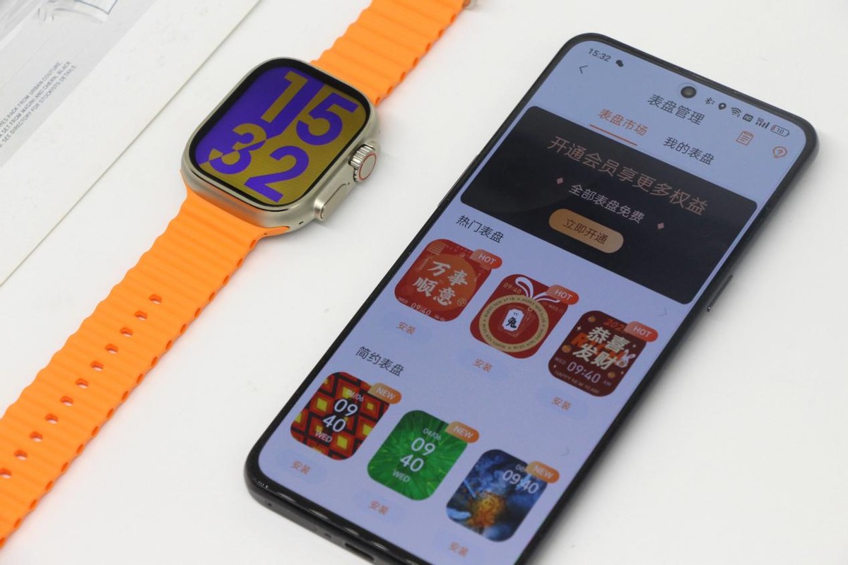 微穿戴watch9和苹果手表外观对比,微穿戴watch9ultra测评