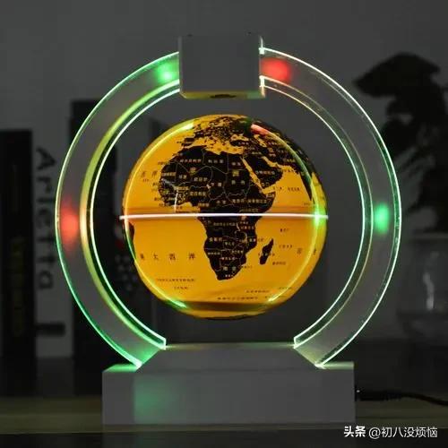 磁悬浮地球仪灯超大号,发光磁悬浮地球仪180度
