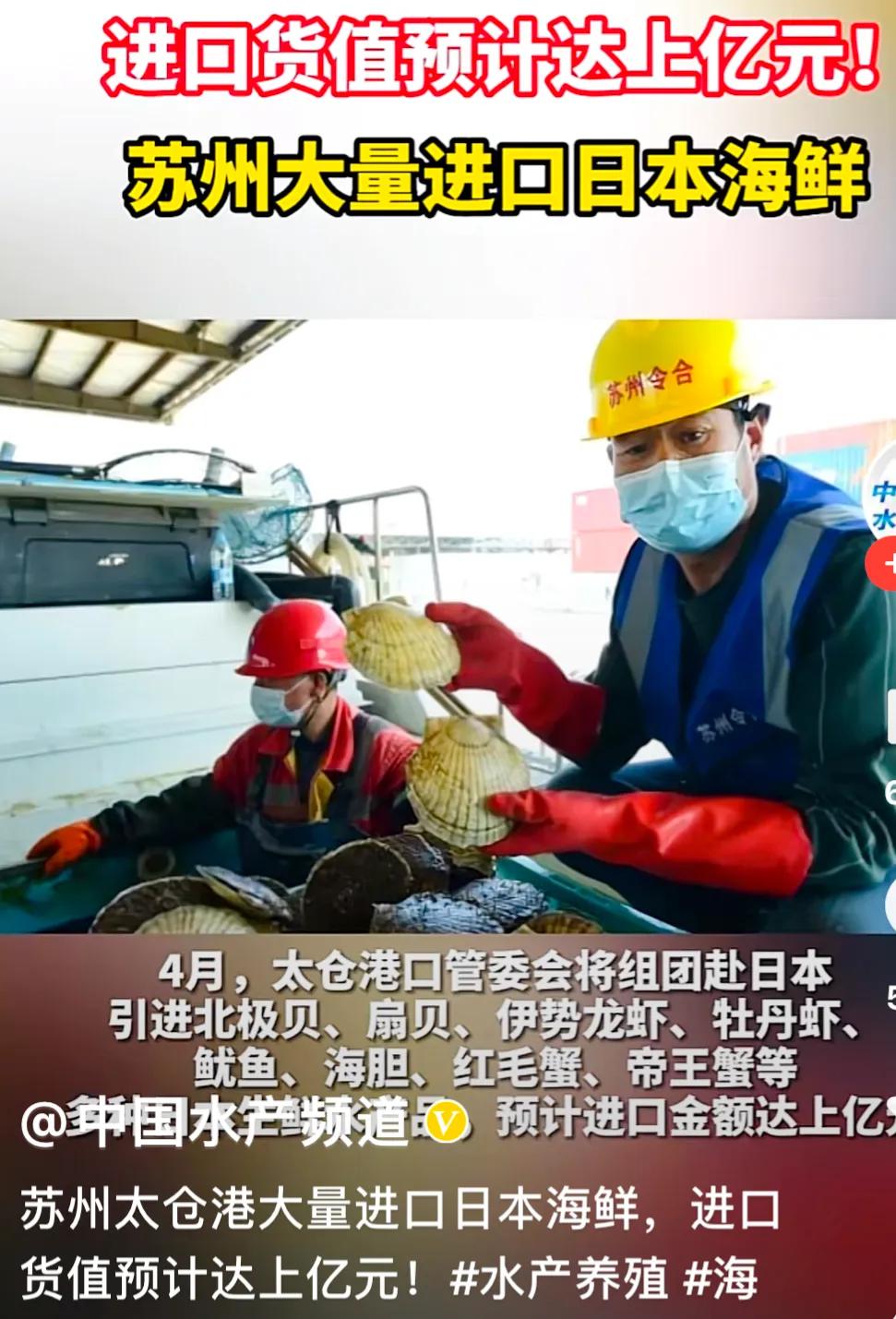 进口日本核污染海鲜的人怎么处理,江苏太仓港进口日本海鲜最新消息