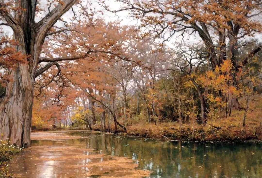 大师笔触生动的风景油画,视觉冲击力很强的风景油画图片