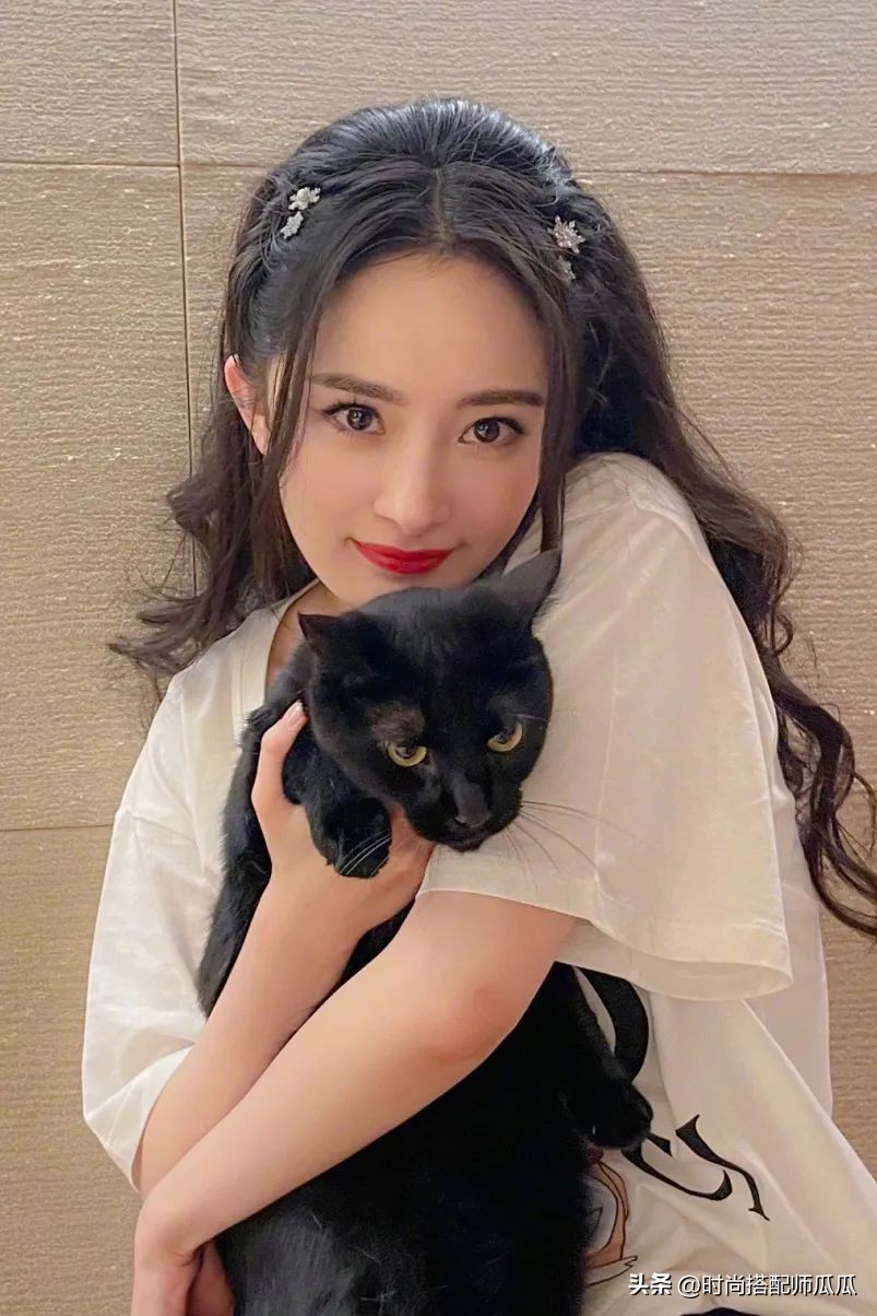 热巴同款发型中长发,热巴齐刘海发型