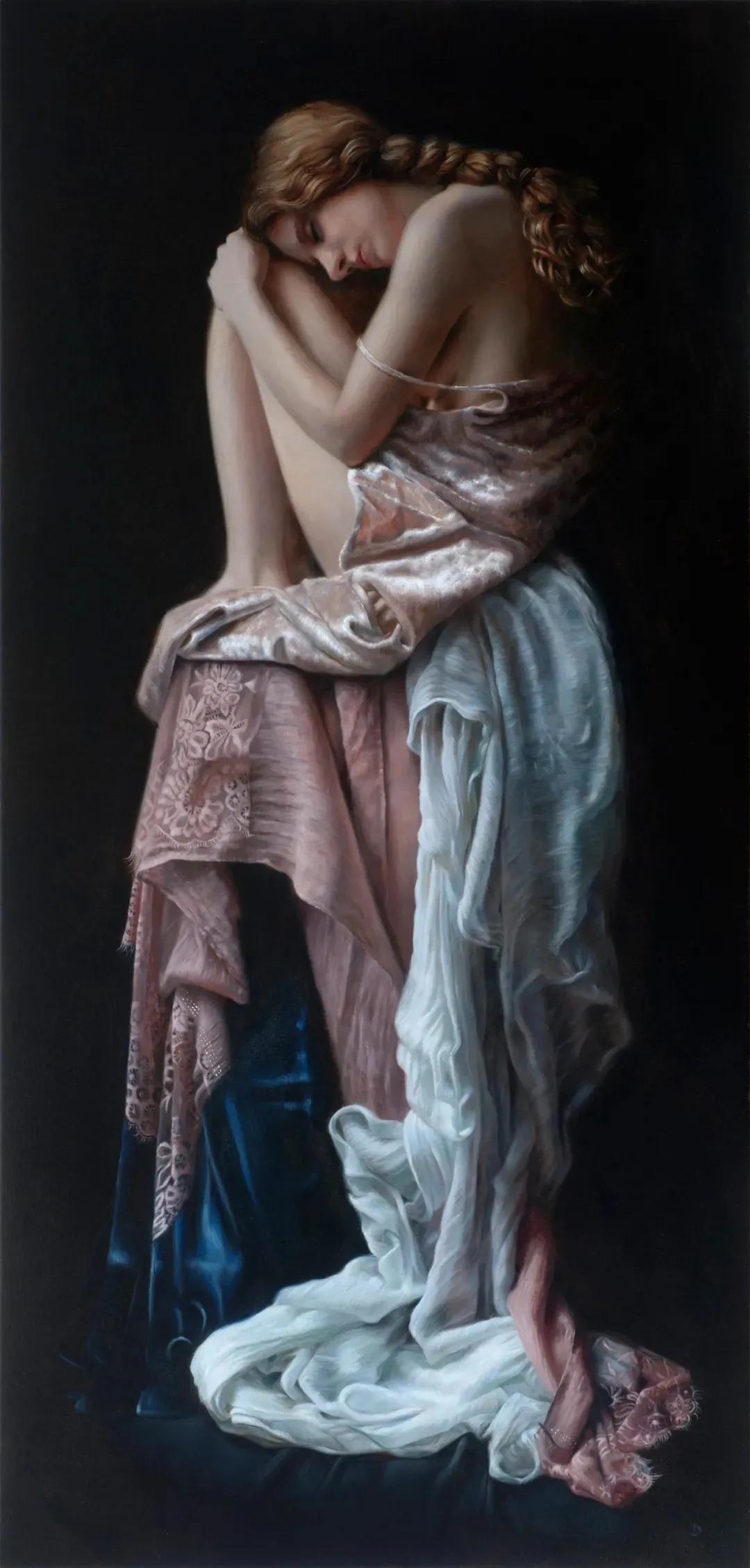 国外当代超写实艺术作品,西方油画大师笔下的绝世美人