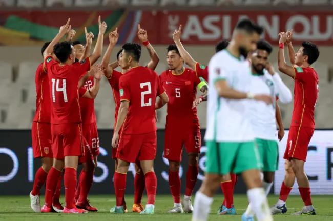 中国男足vs沙特1:1沙特进球,昨天中国男足赢了吗