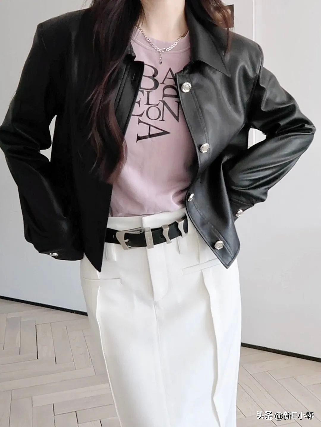 早春oversize皮衣,春装大码外套胖mm早春皮衣