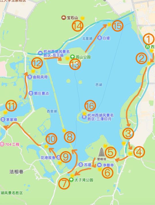 杭州西湖一日游攻略详细路线,杭州西湖美景一日游跟团
