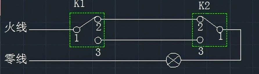 多地控制一支灯,照明控制箱两地控制系统图
