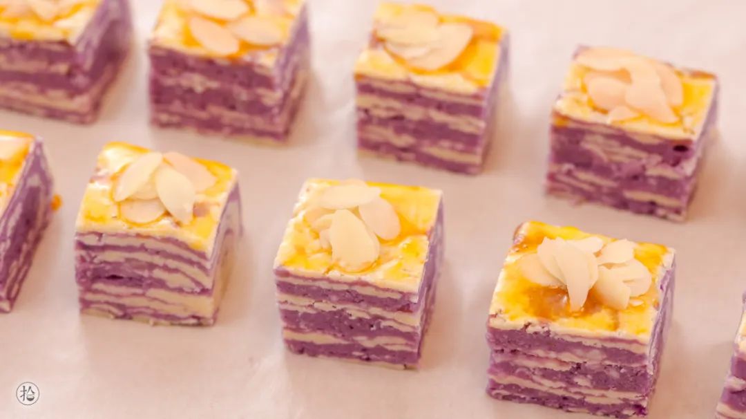 芋泥肉松三明治吃一口就会沦陷,一口就能惊艳到的香酥芋泥