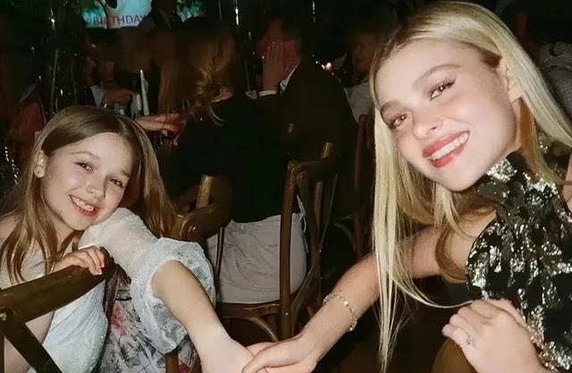 贝克汉姆小七公主长大了,贝克汉姆带女儿小七看nba比赛