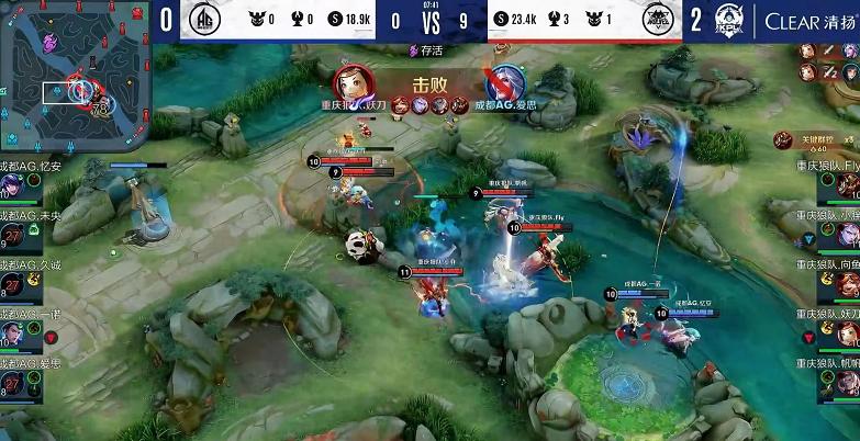 狼队fly逆天操作,狼队fly和小胖同队打巅峰赛