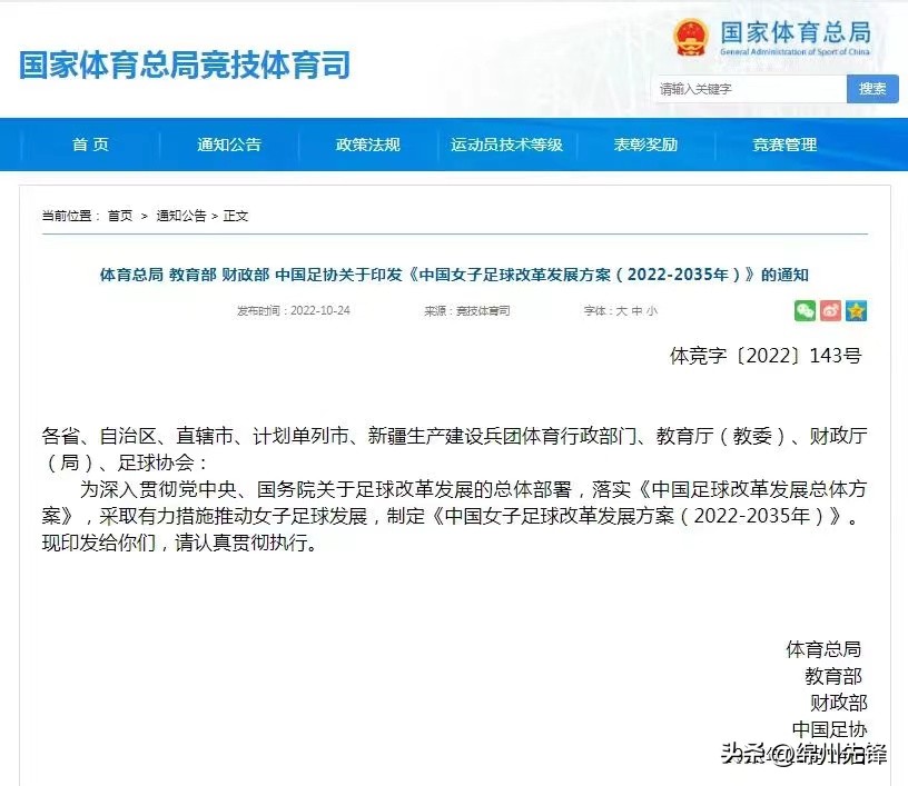 江油女足发展模式,中国女子足球改革发展方案