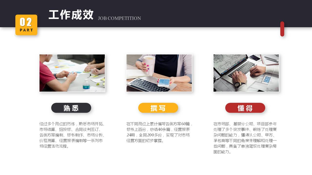 竞聘述职报告ppt免费模板,大气简约蓝色竞聘岗位ppt模板