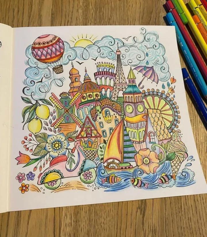 100幅初学者彩铅画花卉,100张新手彩铅临摹图片