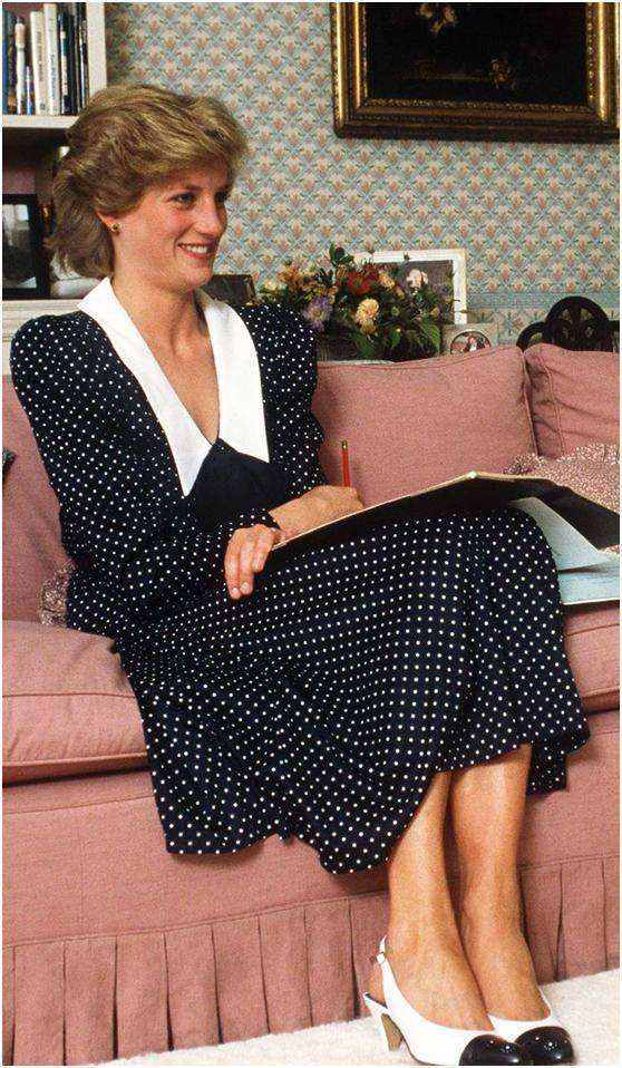 戴安娜穿紫色蕾丝裙,戴安娜经典穿搭礼服