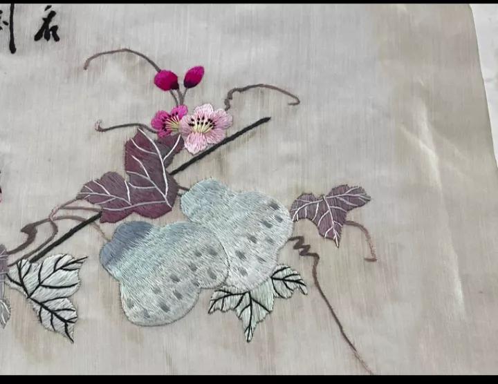 老刺绣收藏图片大全,老刺绣装裱