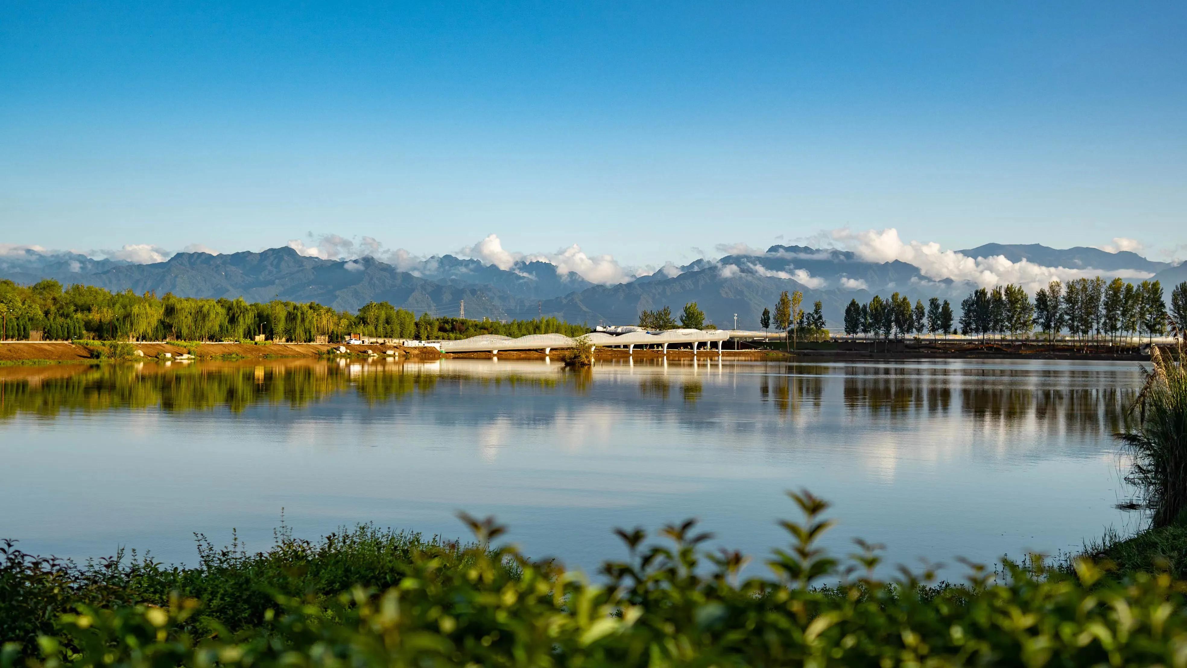 西安高新区绿色为底起新城