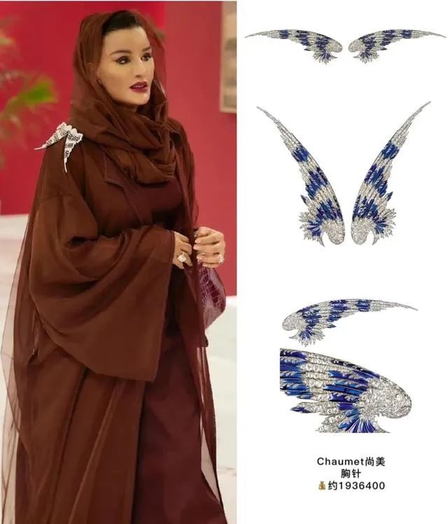 卡塔尔皇太后莫扎一身衣着,卡塔尔太后莫扎走路带风