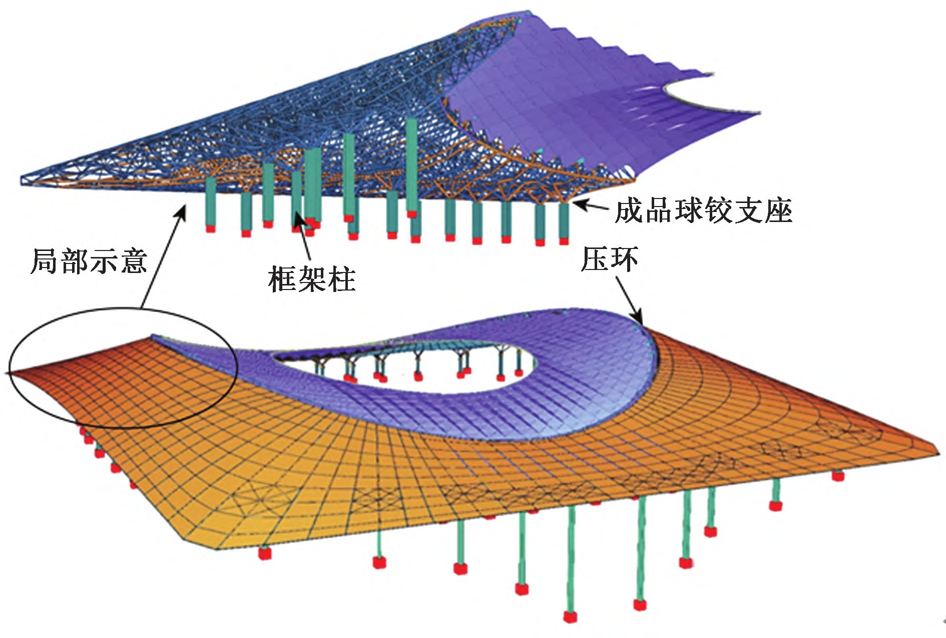 西安国际足球中心设计漂亮,西安国际足球中心屋盖结构