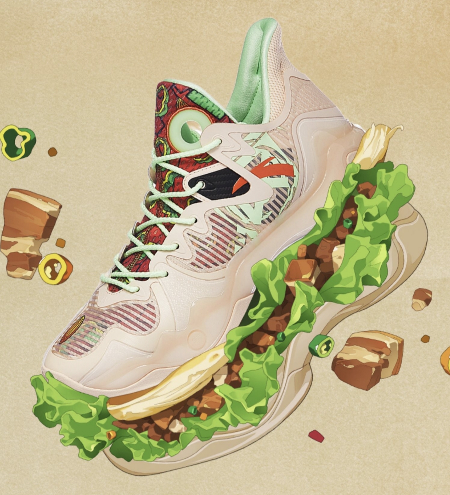 安踏狂潮四新年配色,安踏狂潮四配色上脚