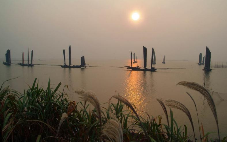 2007年高邮湖出现龙吸水奇观,高邮湖出现罕见龙吸水